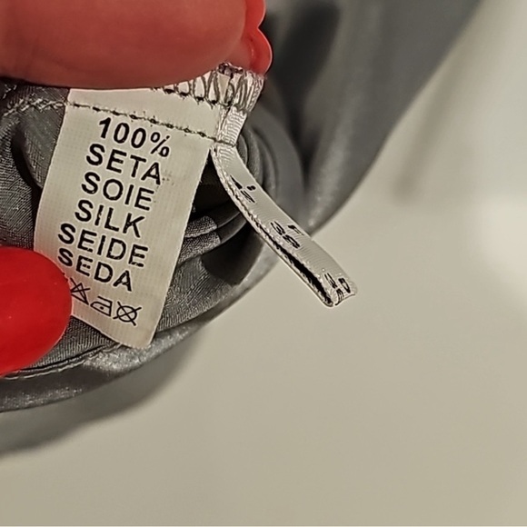 Alberta Ferretti silk tank top size 8 - Picture 4 of 5